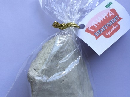 Глина Бентонит кусковая, пробник 100 г